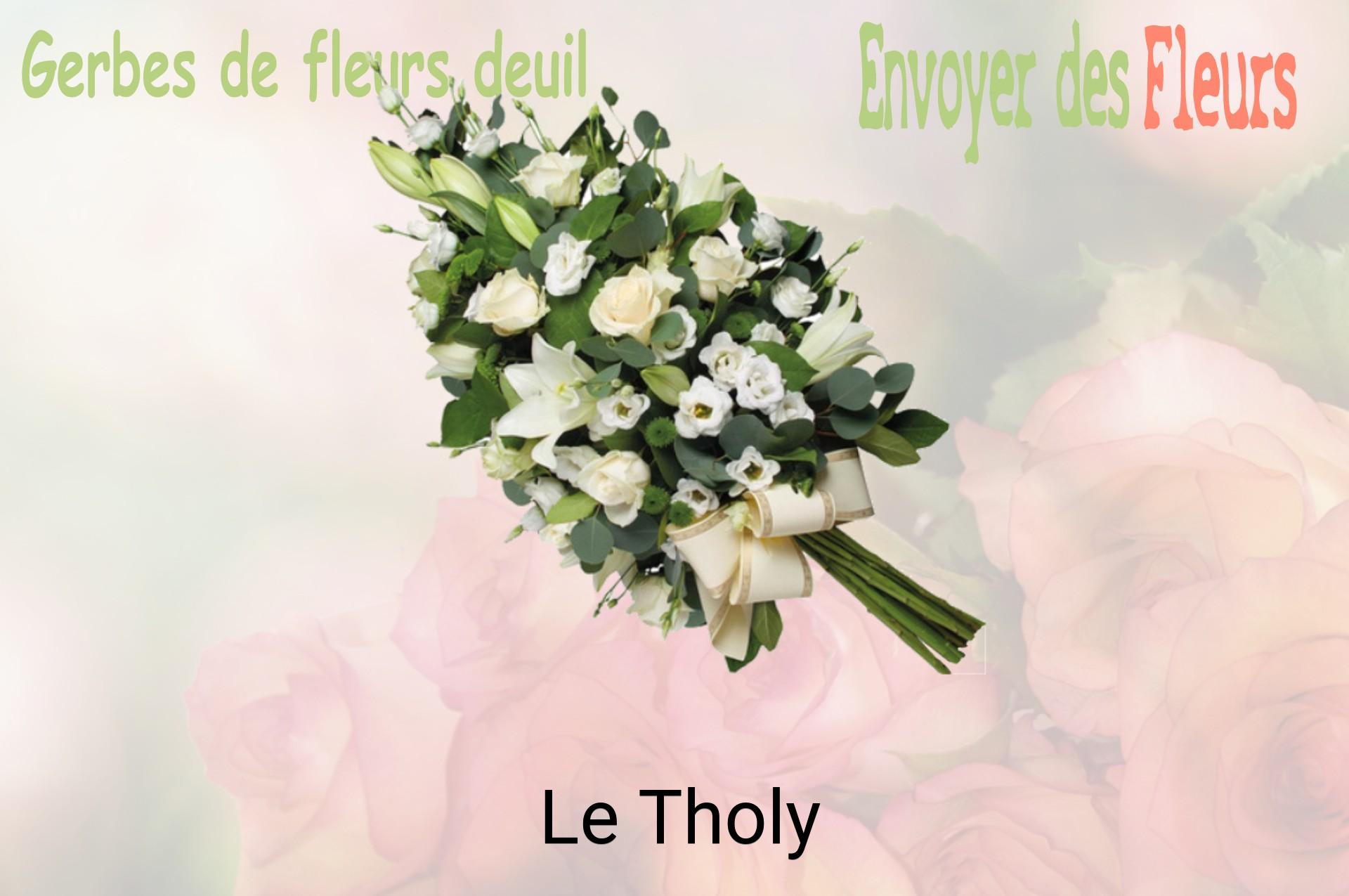 Gerbe de fleurs de deuil livrée à Le Tholy